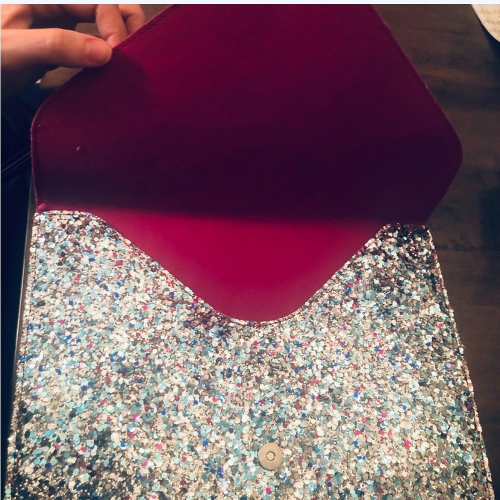 Glitter Envelope Clutch